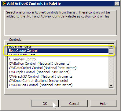 How to use BeauGauge ActiveX control in your LabVIEW project ...